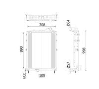 MAHLE CR 2560 000P Radiatore, Raffreddamento motore per JOHN DEERE