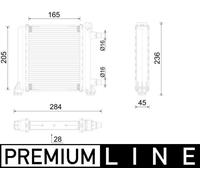 Radiatore Alette di raffreddamento saldate CR 2596 000P MAHLE per MINI MINI