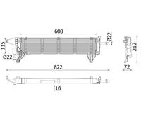 Radiatore, raffreddamento motore MAHLE CR 2636 000P
