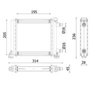 MAHLE CR 2642 000P Radiatore motore