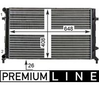 MAHLE CR 30 000P Radiatore, Raffreddamento motore per AUDI,SEAT,SKODA,SKODA (SVW