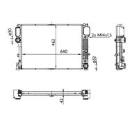 MAHLE CR 38 000S Radiatore, Raffreddamento motore per MERCEDES-BENZ