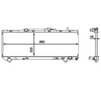 MAHLE ORIGINAL CR 535 000S Radiatore motore