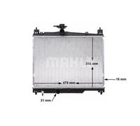 MAHLE ORIGINAL Radiatore motore CR 539 000S alette saldate per Toyota Yaris