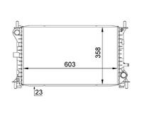 Mahle CR 627 000S Radiatore Raffreddamento Del Motore per Ford Fuoco Torneo Ka