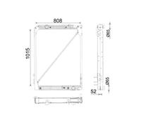 MAHLE CR 686 001P Radiatore, Raffreddamento motore per MERCEDES-BENZ