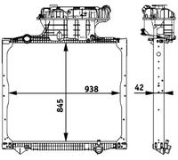 MAHLE CR 770 000P Radiatore, Raffreddamento motore per MAN