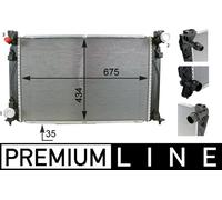 MAHLE CR 79 000P Radiatore, Raffreddamento motore per AUDI