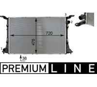 MAHLE ORIGINAL Radiatore motore CR 82 000P per Audi A6 C7 Avant