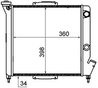 MAHLE CR 832 000S refrigeratore