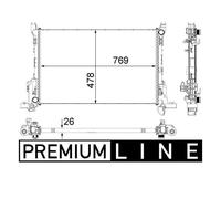 Mahle CR 84 000P Radiatore Motore per Opel Vivaro Renault Trafic III