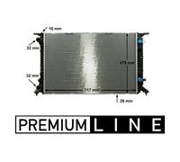 Mahle CR 910 000P Radiatore Motore per Audi A4 8K2 Porsche Macan 95B