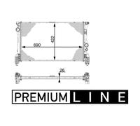 Mahle CR 931 000P Radiatore Raffreddamento Motore Per Mercedes-Benz W447