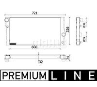 MAHLE CR 955 000P Radiatore motore