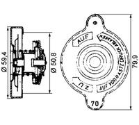 MAHLE CRB 15 000P Tappo, radiatore