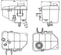 MAHLE ORIGINAL CRT 126 000S Serbatoio compensazione refrigerante