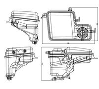 MAHLE CRT 203 000S Serbatoio compensazione, Refrigerante per ALPINA,BMW