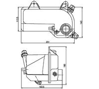MAHLE CRT 204 000S - Contenitore di compensazione BEHR