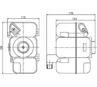 MAHLE ORIGINAL Serbatoio compensazione