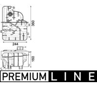Mahle Original Serbatoio di espansione liquido di raffreddamento MAHLE CRT 225 000P per John Deere
