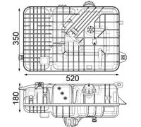 MAHLE CRT 236 000P Serbatoio compensazione, Refrigerante per MERCEDES-BENZ