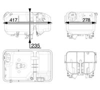 MAHLE CRT 237 000P Serbatoio compensazione, Refrigerante per DAF