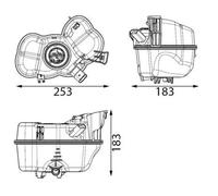 MAHLE CRT 349 000S Serbatoio compensazione, Refrigerante per AUDI,SKODA,VW