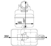 MAHLE CRT 43 000P - Contenitore di compensazione