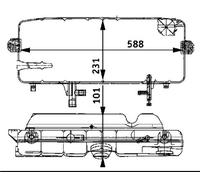 MAHLE CRT 46 000S Serbatoio compensazione, Refrigerante per MERCEDES-BENZ