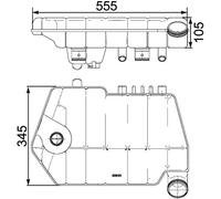 MAHLE CRT 66 000P - Contenitore di compensazione BEHR PREMIUM LINE