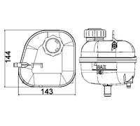 MAHLE CRT 85 001S Serbatoio compensazione, Refrigerante per MINI