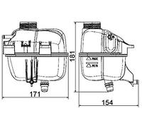 Mahle CRT 87 001S Contenitore di compensazione