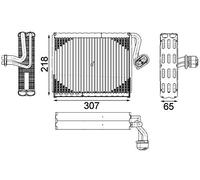 MAHLE Evaporatore, Climatizzatore AE122000P | Compatibile con: MERCEDES-BENZ S-CLASS, S-CLASS Coupe