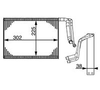 MAHLE Evaporatore, Climatizzatore AE143000S Compatibile con: BMW 1, 1, 2 Cabriolet, 2 Coupe, 3, 3 Gran Turismo, 3 Touring, 3 Touring Van, 4 Cabriolet, 4 Coupe, 4 Gran Coupe