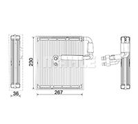 MAHLE Evaporatore, Climatizzatore AE27000P | Compatibile con: VOLVO XC40