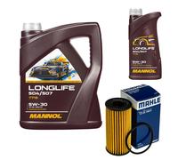 Mahle Filtro 6L mannol Longlife 504/507 5W-30 per Mercedes-Benz W177