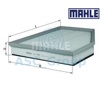 MAHLE Filtro Aria Inserti Qualità OEM Ricambio (Motore Aspirazione) LX 1261