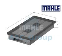 MAHLE Filtro Aria Inserti Qualità OEM Ricambio (Motore Aspirazione) LX 1643
