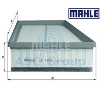 MAHLE Filtro Aria Inserti Qualità OEM Ricambio (Motore Aspirazione) LX 1748