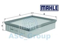 MAHLE Filtro Aria Inserti Qualità OEM Ricambio (Motore Aspirazione) LX 622