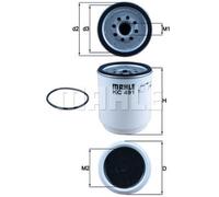 MAHLE Filtro Carburante Filtro A Vite KC 491D