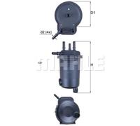 MAHLE Filtro Carburante Filtro Adatto A per Renault Clio II Suzuki Jimny
