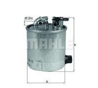 MAHLE Filtro Carburante Filtro per Nissan Qashqai + 2 I NV200 Scatola