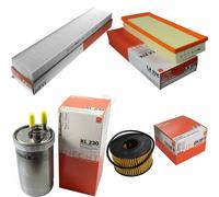 MAHLE Filtro Carburante Kl 230 Spazi Interni La 242 Aria LX 978 Olio Ox 191D