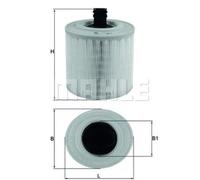 MAHLE Filtro Dell'Aria Filtro Inserto Per Opel Astra K 1.0 Turbo 1.4 LX 3015/14