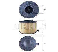 MAHLE Filtro Dell'Aria Filtro Per Audi A4 Avant 2.0 TFSI Mild Hybrid 35
