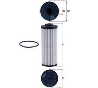 MAHLE Filtro idraulico per cambio automatico HX 190D per VW TIGUAN (5N)