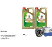 Mahle Filtro Olio 10 L Castrol 5W-30 M per Kia Picanto 1.1 1.0 Venga 1.6 CVVT