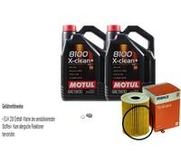 Mahle Filtro Olio 10 L Motul 5W-30 8100 x-Pulire + per Mercedes-Benz ML 350