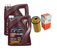MAHLE Filtro Olio 10L MANNOL Ceramic Pro 10W-40 Per Nissan X-Trail T31 2.0 dCi
